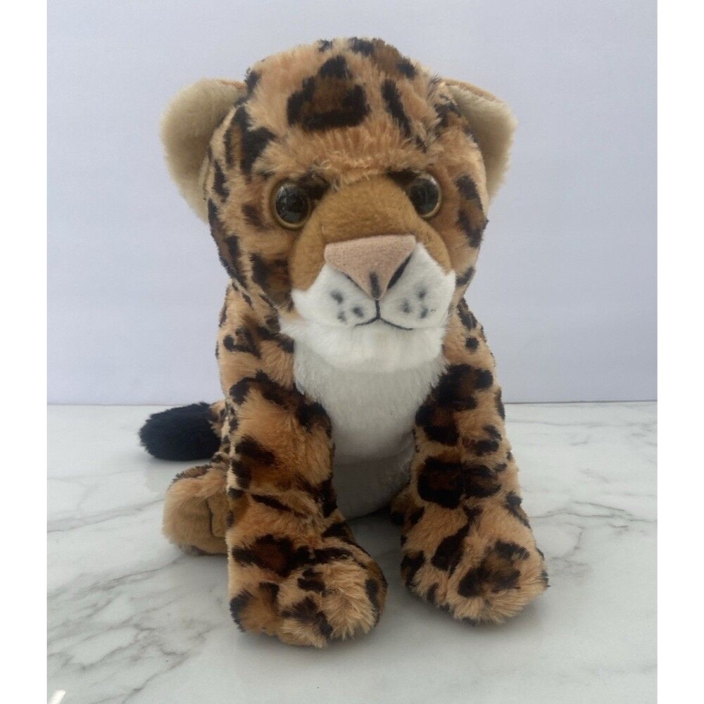 Wild Republic Leopard Cheetah Spotted Plush 9” Stuffed Animal Toy